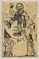 Lovis Corinth til Carl Strathmann: postkort, poststemplet 12. juni 1895 (Appenzell)