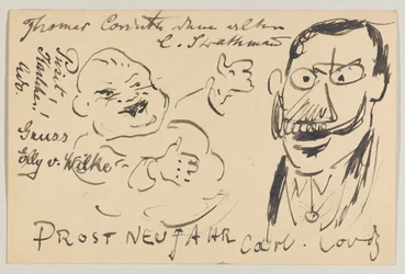 Lovis Corinth til Carl Strathmann: postkort, poststemplet 27. december 1904