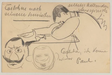 Lovis Corinth til Carl Strathmann: postkort, poststemplet 8. januar 1903