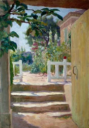 Trappen i Provence Maleri af Joseph Loys Prat (1879-1934), 20. århundrede.