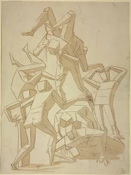 Stereometriske figurer, der tumler oven på hinanden (kopi)