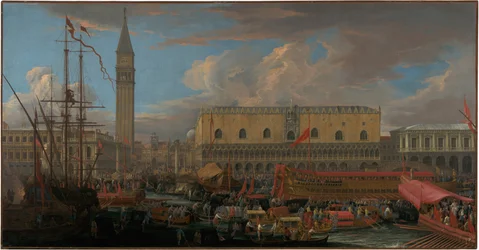 Bucintoro Afgang fra Bacino di San Marco