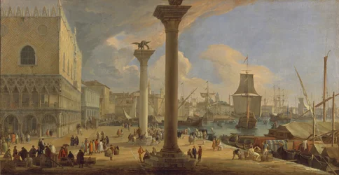 Moloen med hertugpaladset, ca. 1710