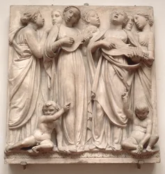 Syngende engle, relief fra Cantoria, ca. 1432-38