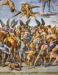 Damned in hell, fra Last Judgment fresco-cyklus