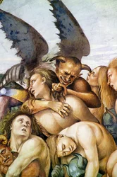 Damned in hell, fra Last Judgment fresko-cyklus