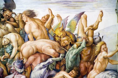Damned in hell, fra Last Judgment fresco-cyklus