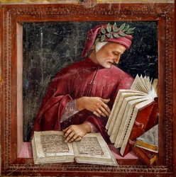 Repræsentation af den italienske digter Dante Alighieri