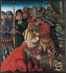 Tysk: Das Martyrium der Heiligen Barbara Den hellige Barbaras martyrium