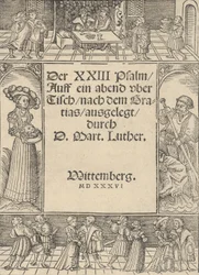 Titel-grænse med historien om Salome og Johannes Døberen.