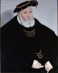 Portræt af markgreve Georg den Fromme af Brandenburg-Ansbach
