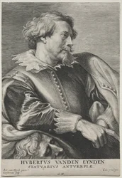 Portræt af Hubert van den Eyden