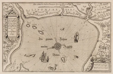 Søkort over Riga-bugten, kartografi.