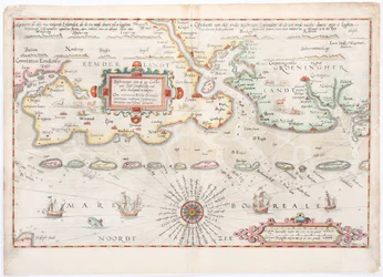 Østfriesland 1584 kort af Waghenaer