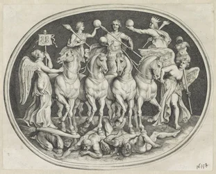 Allegoriske triumf af keizer Licinius Forskellige figurer af Agati Antique (serietitel)