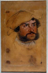 Portræt af hertug Ernest skriftefaderen Tegning af Lucas Cranach den Gamle (eller den ældre)