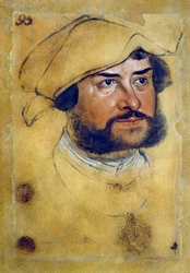 Portræt af Ernest Confessor, af Lucas Cranach den Ældre (1472-1553), tegning