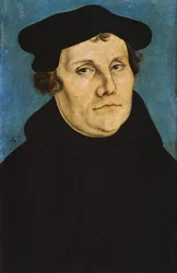 Portræt af Martin Luther (1483-1546), tysk teolog