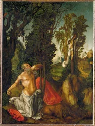 Saint Jerome Penitent (maleri på lindetræ)