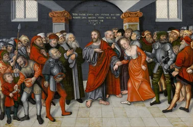 Kristus og kvinden taget i utroskab