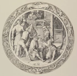 Kristus kronet med torne, fra Circular Passion, 1509.
