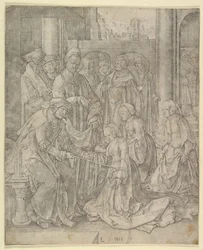 Esther før Ahasverus, 1518.