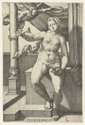 ædruelighed Temperancia (titel på objekt) Seven Virtues (serietitel)