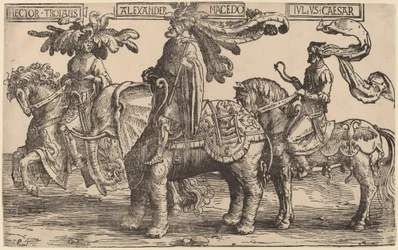 Hector af Troja, Alexander af Makedonien, Julius Cæsar