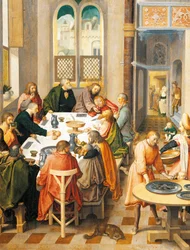 Den sidste nadver, af Lucas van Leyden (ca. 1494-1533)