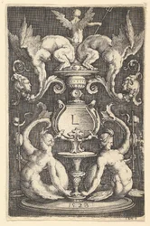 Panel af ornament med to sirener, 1528.