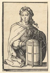 Persisk Sibyll, fra serien af Sibyller, ca. 1530.