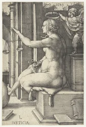Retfærdighed Iusticia (titel på objekt) Seven Virtues (serietitel)