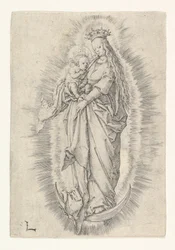 Den kronede jomfru med barn i herlighed, ca. 1512.