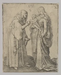 Jomfruen med barnet og den hellige Anna, 1516.