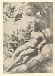 Venus og Amor, 1528.