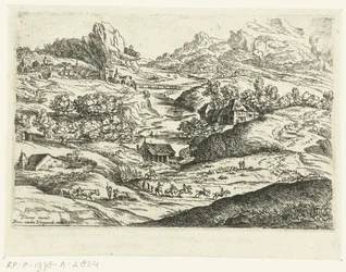Landskab med ryttere Små landskaber efter Titian (serietitel)