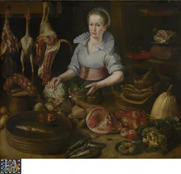 The Kitchen Maid (olie på panel)