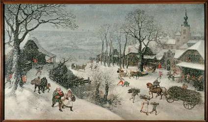 Vinter (februar) (olie på lærred)