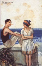 Ferieromantik (farve litho)