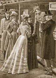 Tilbage fra krigen: en C.I.V. invalideret hjem, illustration fra 