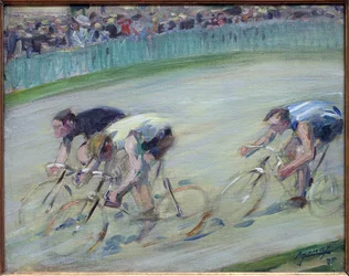 Det sidste sus. Maleri af Lucien Jonas (1880-1947), olie på lærred 1905, fransk kunst, 20. århundrede. Musee la piscine, Roubaix.