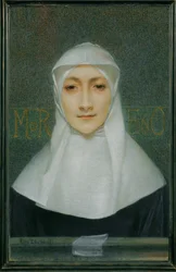 Skuespillerinden Marguerite Moreno i Georges Rodenbachs skuespil Sløret
