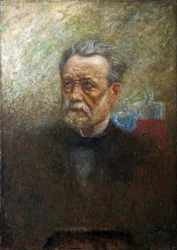 Portræt af Louis Pasteur (1822-1895) (olie på lærred)