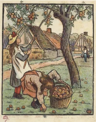 Æblehøsten, 1889
