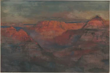 The Afterglow, Grand Canyon, Arizona, ca. 1904 (w/c & gouache på pap)