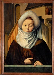 Sibyllen fra Delfos - fra en serie på 15 sibyller og hedenske profeter fra katedralen i Münster, Tyskland ...