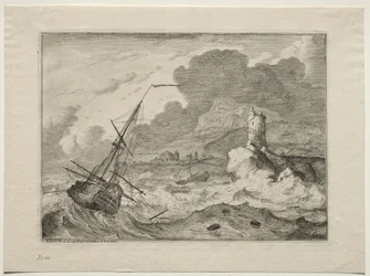 Storm på havet, 1701.