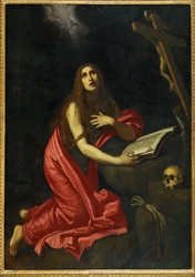 Den hellige Maria Magdalena gør bod (maleri på lærred)
