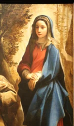 Hollandsk: Visionen af Sankt Antonius af Padua eller Sankt Frans af Assisi Visionen af Sankt Frans af Assisi