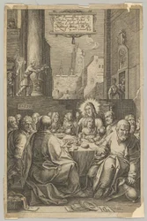 Den sidste nadver, fra The Passion of Christ, ca. 1623.